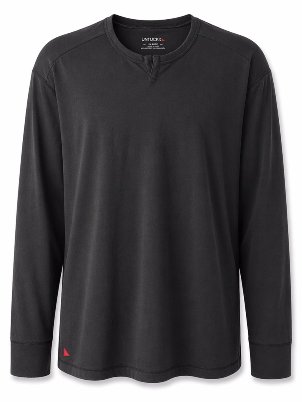 UNTUCKit Long Sleeve Split Neck T-shirt
